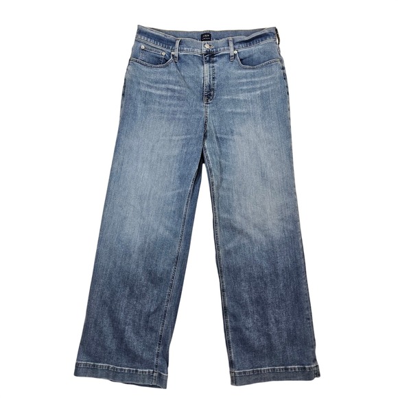 J.Crew Other - J Crew Jeans Men Sz 40 X 32 Classic Wide Leg Blue Whisker Tousers Relaxed Fit